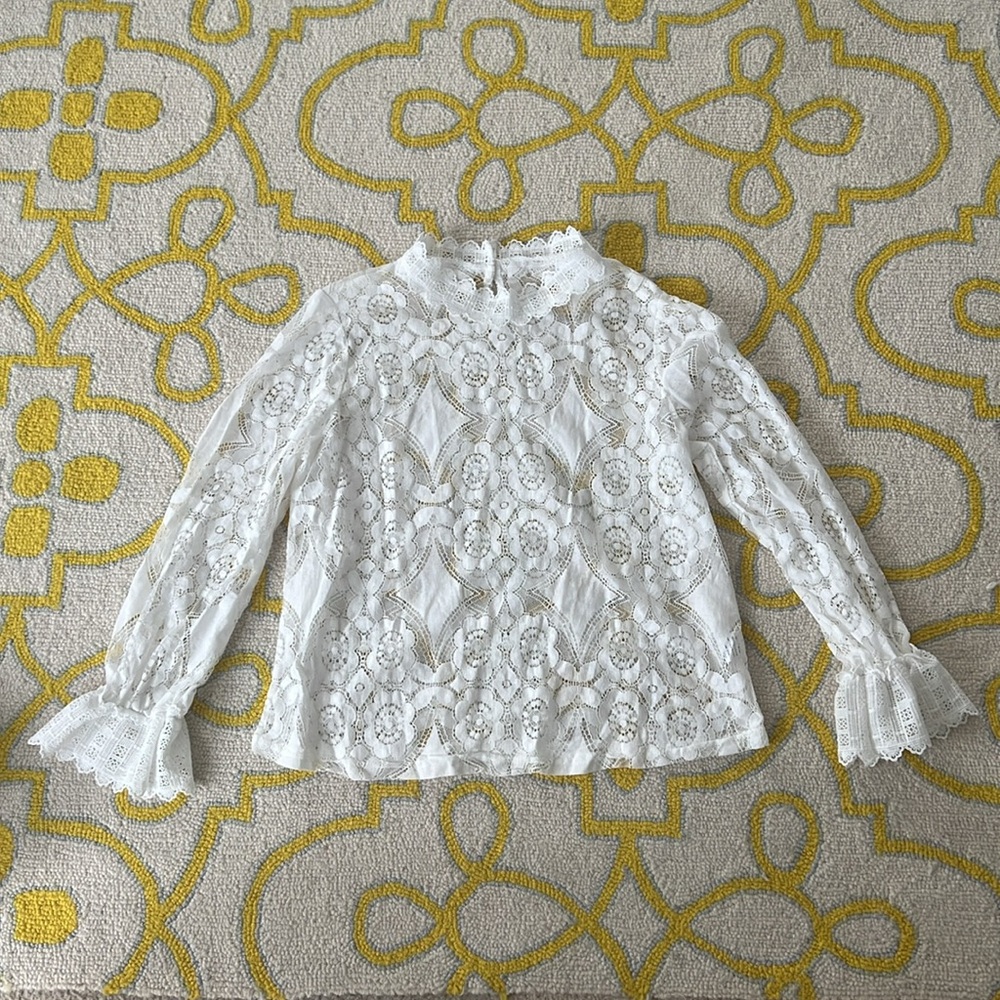 NWOT Lace Top. Sz L - Picture 1 of 9